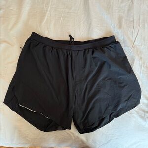 Lululemon Men’s Fast and Free Lined Running Shorts 6” XXL Black